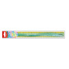 Regla Plástica, Rígida, 30 cm., Diseño Deco, Graduación cm & pulg., Pack x 1 Und.